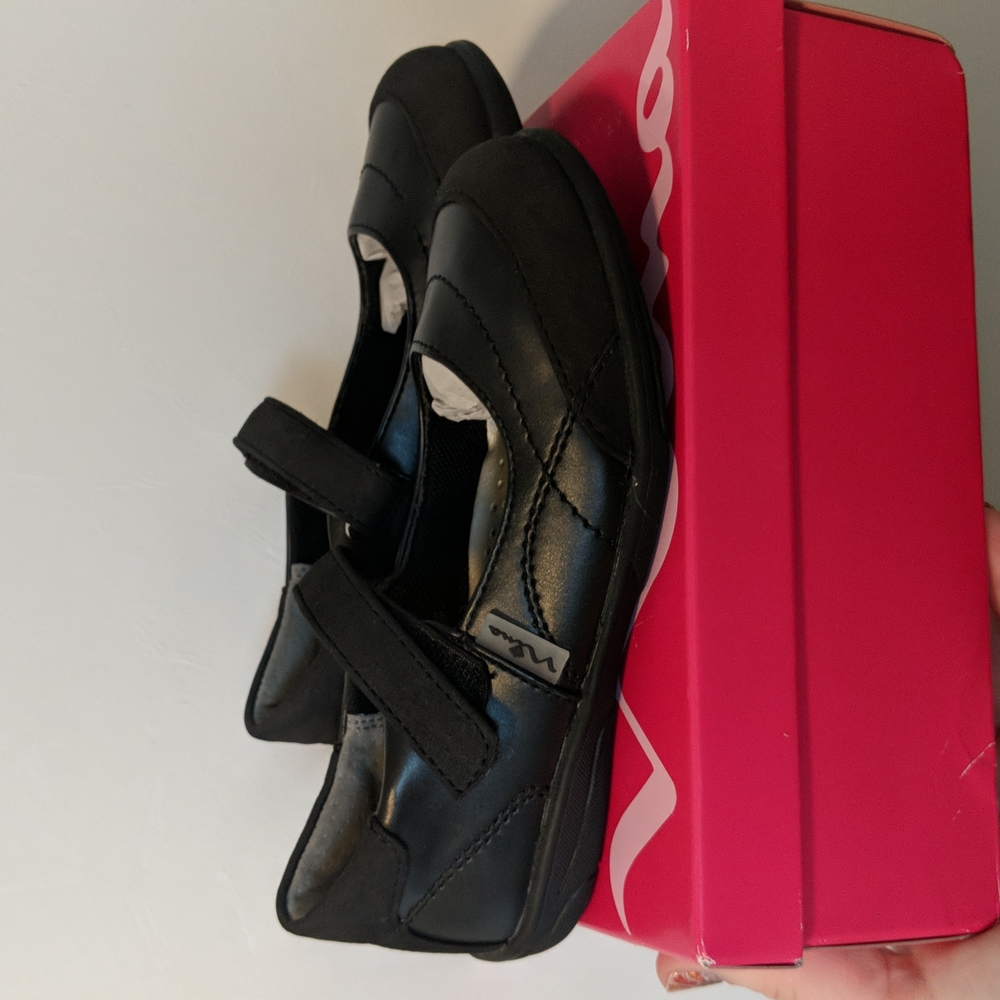 Girls Black Mary Janes Uniform Shoes